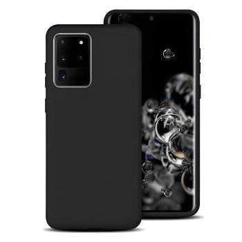 Θήκη Πλάτης Σιλικόνης Απλή για Samsung Galaxy S20 Ultra G988F - Χρώμα: Μαύρο