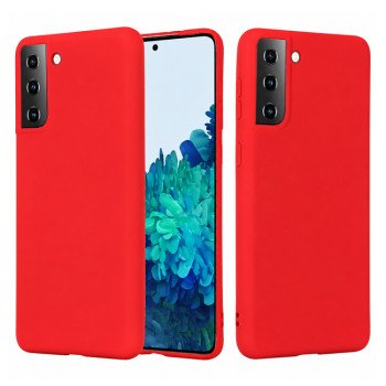 Θήκη Πλάτης Σιλικόνης Soft για Samsung Galaxy S21 Plus - Χρώμα: Κόκκινο
