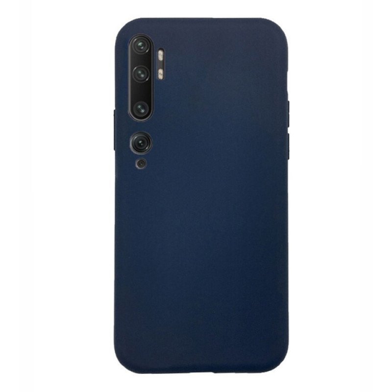 Θήκη Πλάτης Σιλικόνης Απλή για Xiaomi Mi Note 10 Pro - Χρώμα: Σκούρο Μπλέ