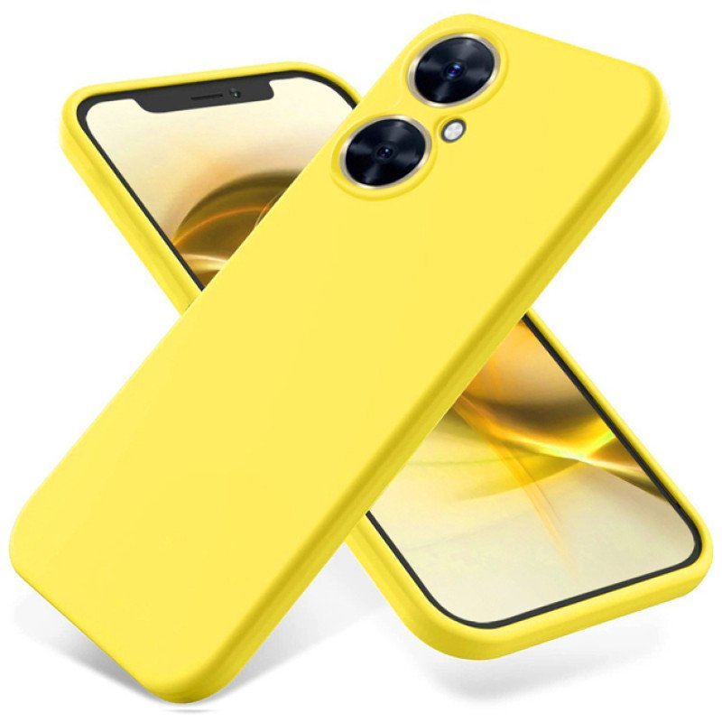 Θήκη Πλάτης Σιλικόνης Soft για Huawei Nova 11i - Χρώμα: Κίτρινο