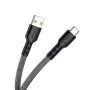 YESPLUS YS-826 Καλώδιο Φόρτισης & Μεταφοράς Δεδομένων 5A USB-A σε Type-C PD 120W 1m - Χρώμα: Γκρι