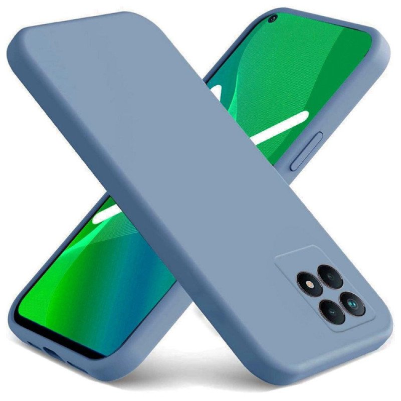 Θήκη Πλάτης Σιλικόνης Soft για Realme 8i - Χρώμα: Μπλε