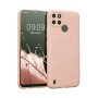 Θήκη Πλάτης Σιλικόνης Απλή για Realme C21Y/C25Y - Χρώμα: Απαλό Μπέζ
