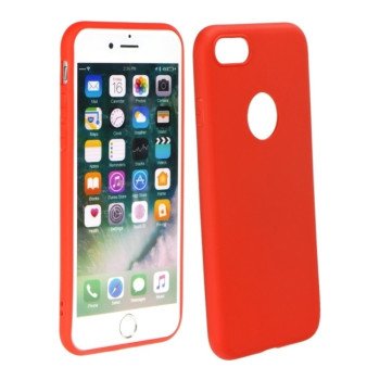 Θήκη Πλάτης Σιλικόνης Απλή για Iphone 5/5S/5C - Χρώμα: Κόκκινο