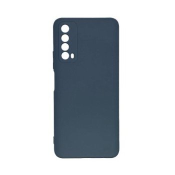 Θήκη Πλάτης Σιλικόνης Απλή για Huawei P Smart 2021 - Χρώμα: Μπλέ Σκούρο