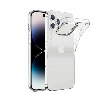 Θήκη Πλάτης Σιλικόνης Απλή για Apple i Phone 16 Pro - Χρώμα: Διάφανο
