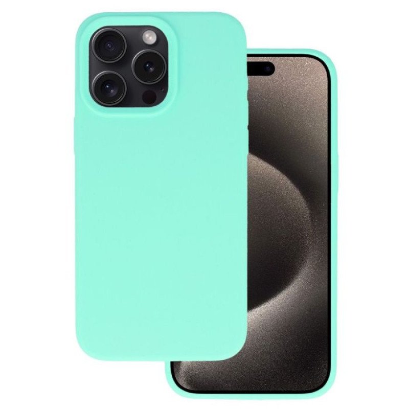 Θήκη Πλάτης Σιλικόνης Soft για Apple i Phone 14 Pro Max - Χρώμα: Μέντα