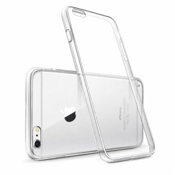 Θήκη Πλάτης Σιλικόνης Απλή για Apple i Phone 6 Plus/6S Plus - Χρώμα: Διάφανο