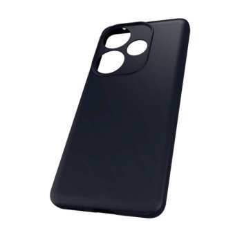 Θήκη Πλάτης Σιλικόνης Soft για Xiaomi Poco F6 - Χρώμα: Μαύρο
