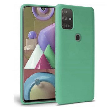 Θήκη Πλάτης Σιλικόνης Απλή για Realme 7i - Χρώμα: Πράσινο