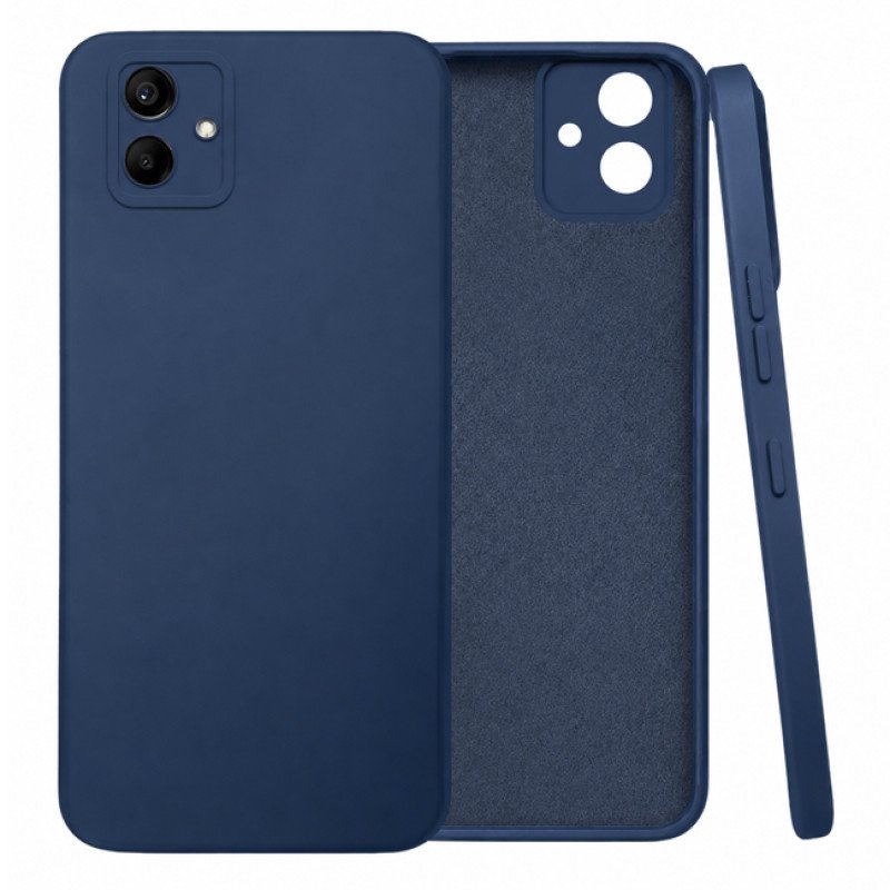 Θήκη Πλάτης Σιλικόνης Soft για Samsung Galaxy A04E - Χρώμα: Σκούρο Μπλέ