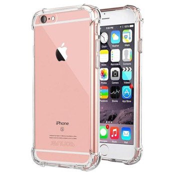 Θήκη Πλάτης Σιλικόνης Anti Shock για Apple i Phone 6 Plus/6S Plus - Χρώμα: Διάφανο