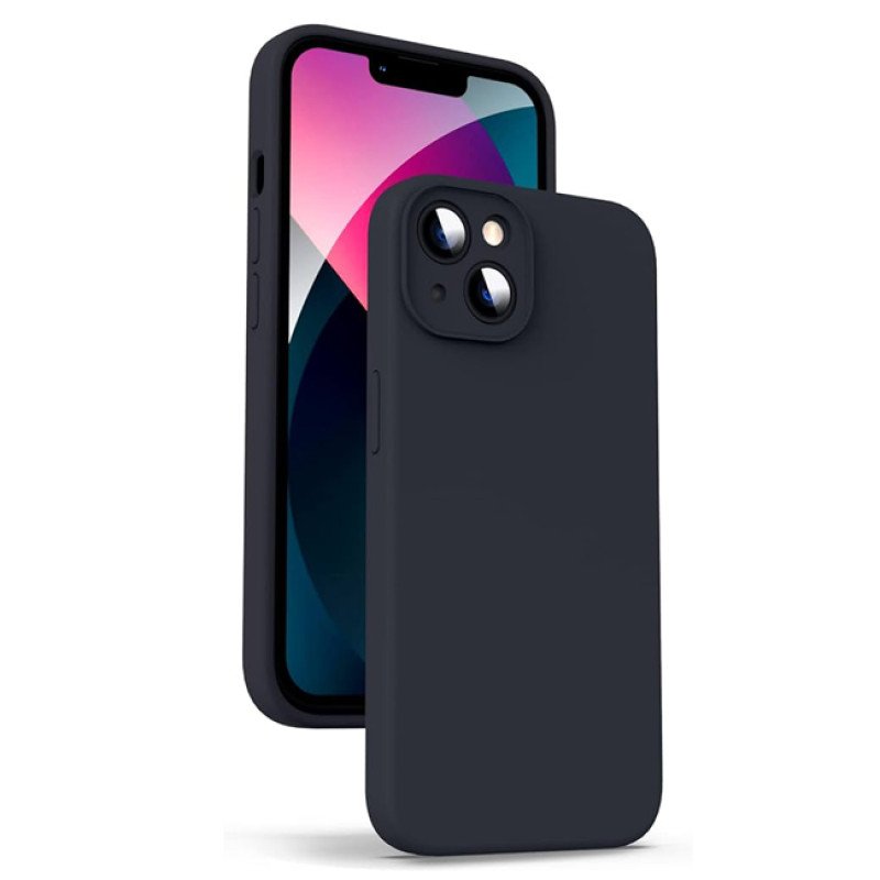 Θήκη Πλάτης Σιλικόνης Soft για Apple i Phone 13 Mini - Χρώμα: Μαύρο