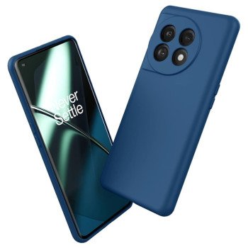 Θήκη Πλάτης Σιλικόνης Soft για Oneplus 11 - Χρώμα: Σκούρο Μπλέ