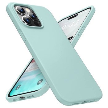 Θήκη Πλάτης Σιλικόνης Soft για Apple i Phone 15 Pro Max - Χρώμα: Τιρκουάζ
