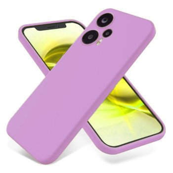 Θήκη Πλάτης Σιλικόνης Soft για Xiaomi Poco F5 / Redmi Note 12 Turbo - Χρώμα: Μωβ