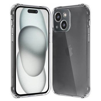 Θήκη Πλάτης Σιλικόνης Anti Shock για Apple i Phone 14 Plus - Χρώμα: Διάφανο