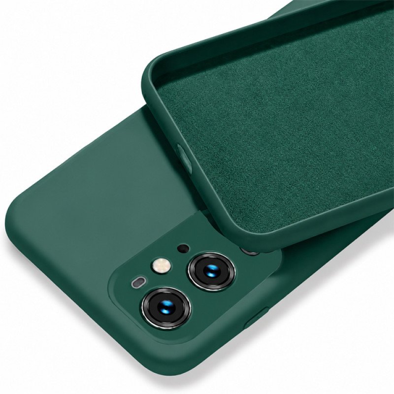 Θήκη Πλάτης Σιλικόνης Soft για Oneplus 9 Pro - Χρώμα: Σκούρο Πράσινο