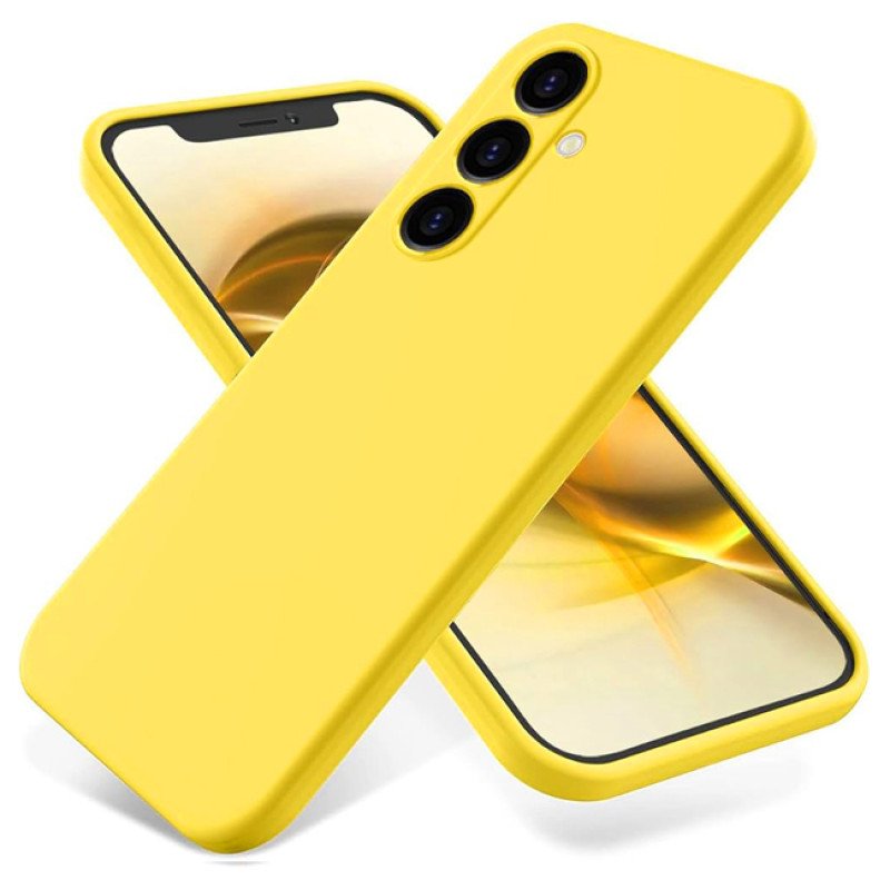 Θήκη Πλάτης Σιλικόνης Soft για Samsung Galaxy A25 - Χρώμα: Κίτρινο