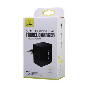 USAMS US-CC044 T2 Διπλός φορτιστής Universal USB USAMS US-CC044 T2 Διπλός φορτιστής Universal USB