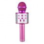 Ασύρματο Μικρόφωνο WS-858 Wireless Bluetooth Karaoke Handheld Microphone USB KTV Player Bluetooth Mic Speaker Record Music - Χρώμα: Φούξια