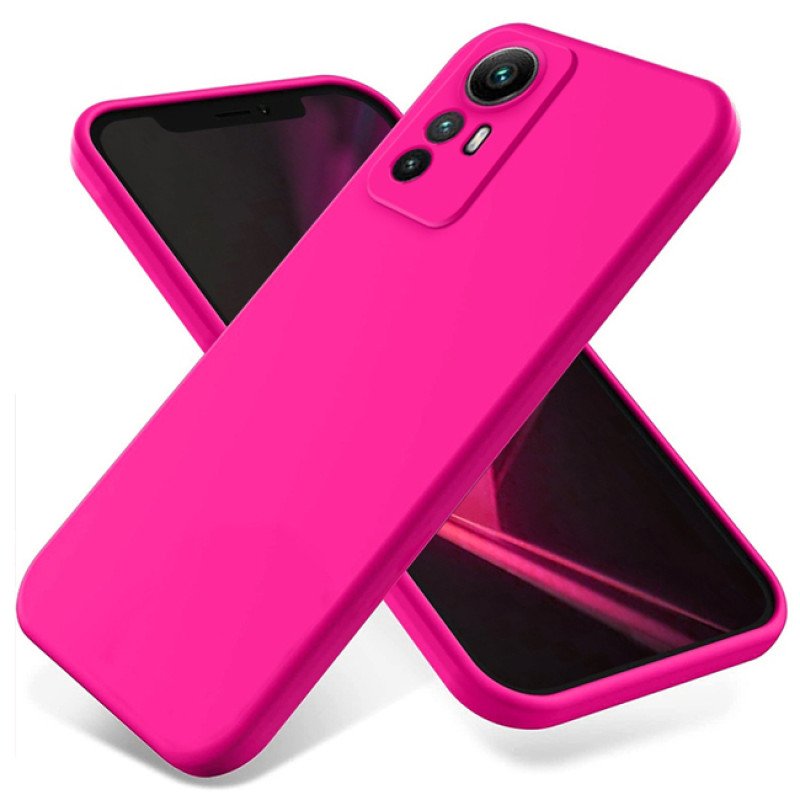 Θήκη Πλάτης Σιλικόνης Απλή για Xiaomi Mi 12T - Χρώμα: Φούξια