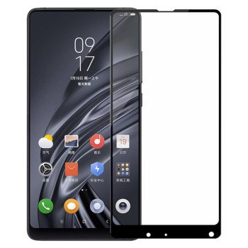 Full Cover Full Glue Τζαμάκι Προστασίας Οθόνης για Xiaomi Mi Mix 2 - Χρώμα: Μαύρο
