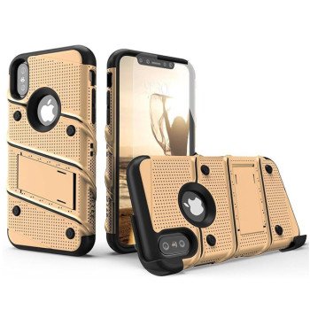Σκληρή Θήκη Πλάτης Armor με Βάση Στήριξης (S1) για Samsung Galaxy J3 2017 - Χρώμα: Χρυσό
