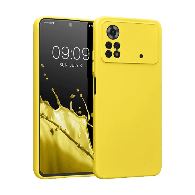 Θήκη Πλάτης Σιλικόνης Soft για Xiaomi Poco X4 Pro 5G- Χρώμα: Κίτρινο