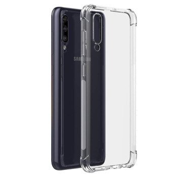 Θήκη Πλάτης Σιλικόνης Anti Shock για Samsung A705F Galaxy A70/A707F A70s - Χρώμα: Διάφανο