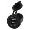 RCHANG W05237 Φορτιστής με 2X USB 5V/1A, 5V/2.1A - Χρώμα: Μαύρο