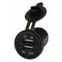 RCHANG W05237 Φορτιστής με 2X USB 5V/1A, 5V/2.1A - Χρώμα: Μαύρο