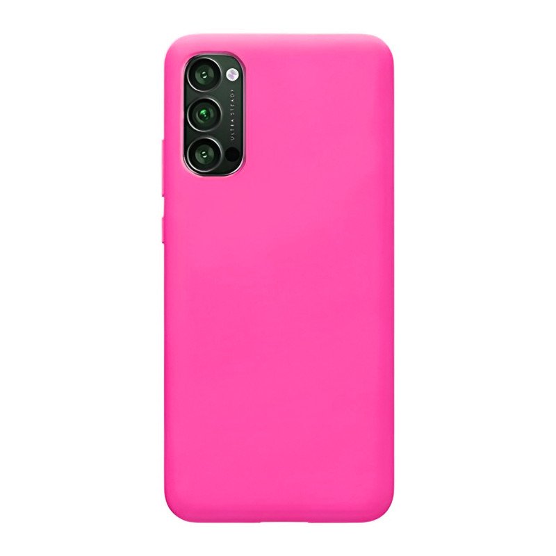 Θήκη Πλάτης Σιλικόνης Soft για Oppo Reno 4 5G - Χρώμα: Φούξια