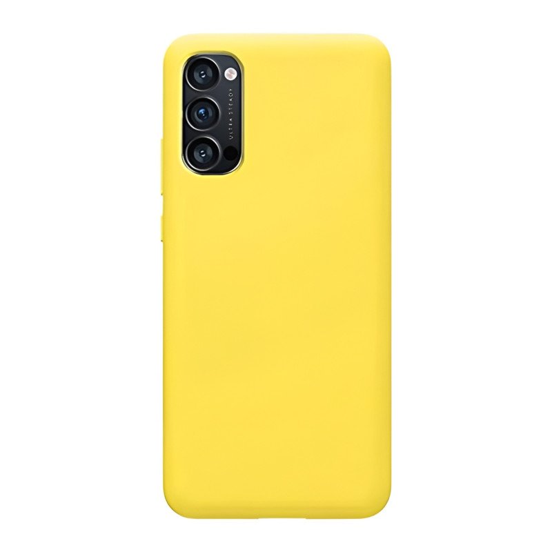 Θήκη Πλάτης Σιλικόνης Soft για Oppo Reno 4 5G - Χρώμα: Κίτρινο