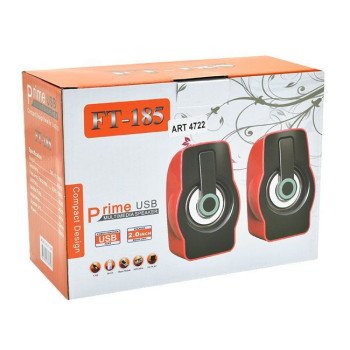 FT-185 Φορητά USB Ηχεία - Χρώμα: Μαύρο FT-185 Φορητά USB Ηχεία - Χρώμα: Μαύρο