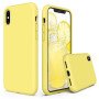 Θήκη Πλάτης Σιλικόνης Soft για Apple i Phone X/XS - Χρώμα: Κίτρινο