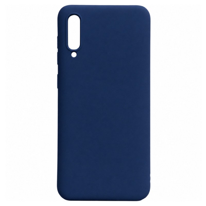 Θήκη Πλάτης Σιλικόνης Soft για Samsung Galaxy A50 - Χρώμα: Σκούρο Μπλέ