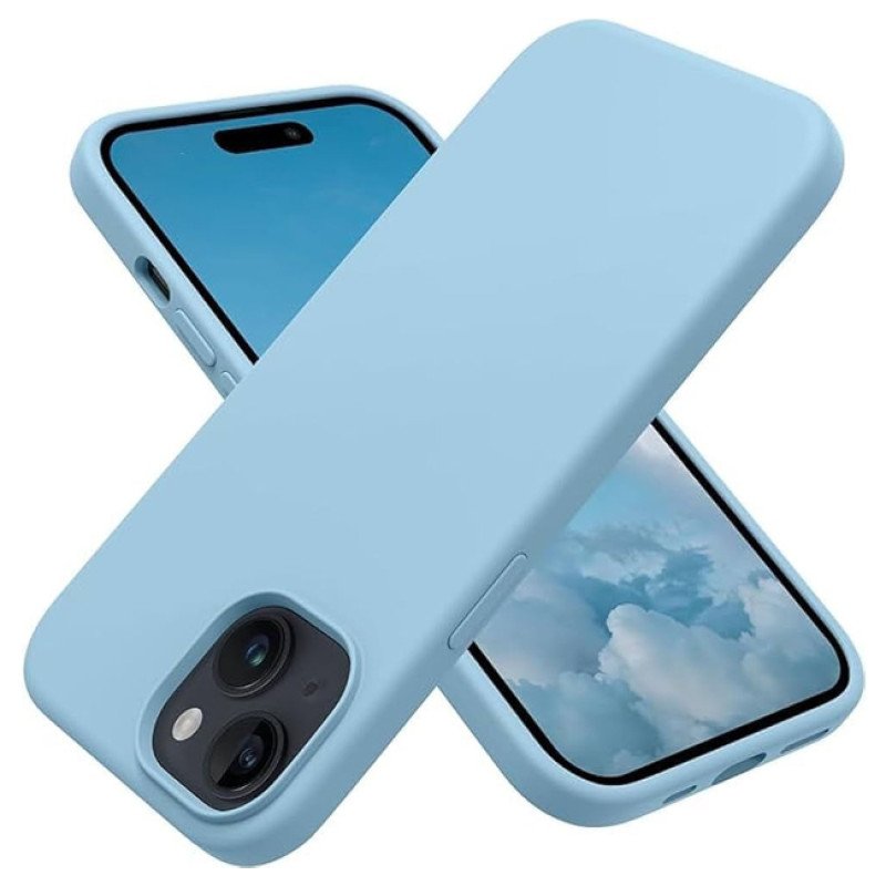 Θήκη Πλάτης Σιλικόνης Soft για i Phone 15 Pro - Χρώμα: Γαλάζιο
