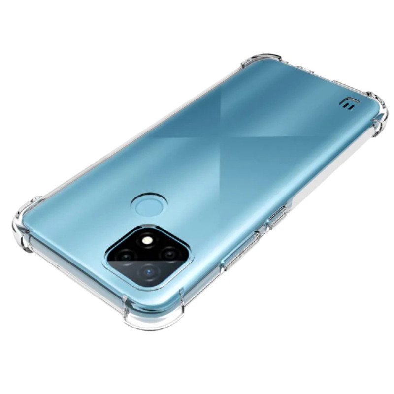Θήκη Πλάτης Σιλικόνης Anti Shock για Realme C21Y/C25Y - Χρώμα: Διάφανο
