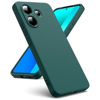 Θήκη Πλάτης Σιλικόνης Απλή για Xiaomi Mi 13 - Χρώμα: Σκούρο Πράσινο