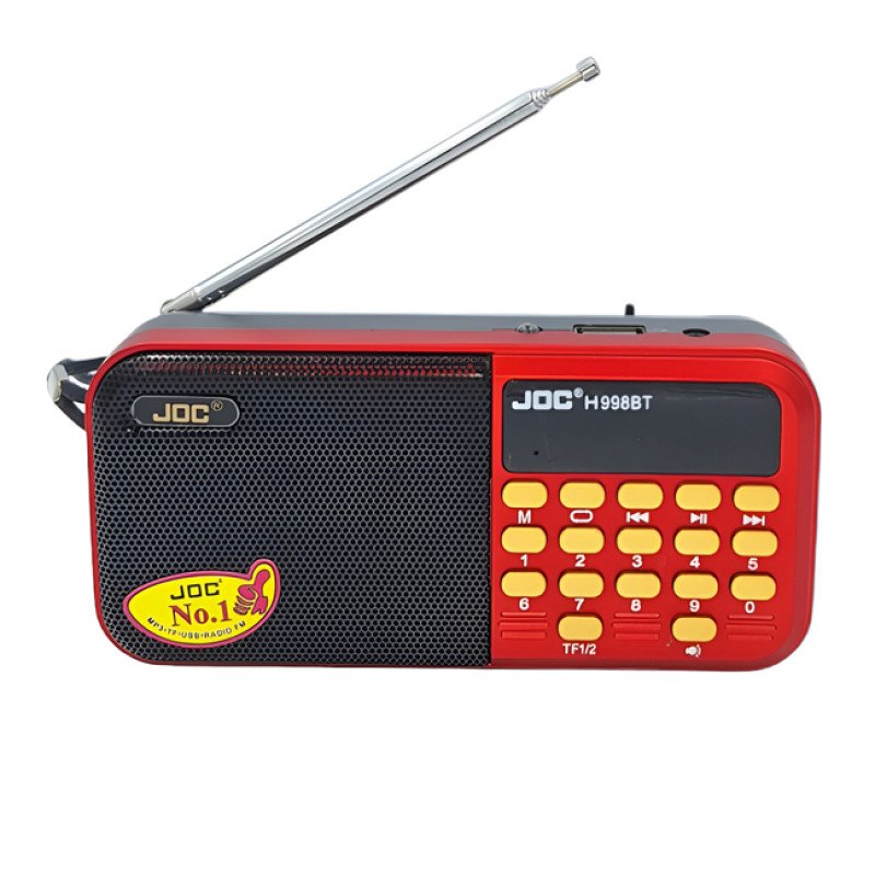 JOC H998BT Επαναφορτιζόμενο Φορητό Ραδιόφωνο - Χρώμα: Κόκκινο JOC H998BT Επαναφορτιζόμενο Φορητό Ραδιόφωνο - Χρώμα: Κόκκινο